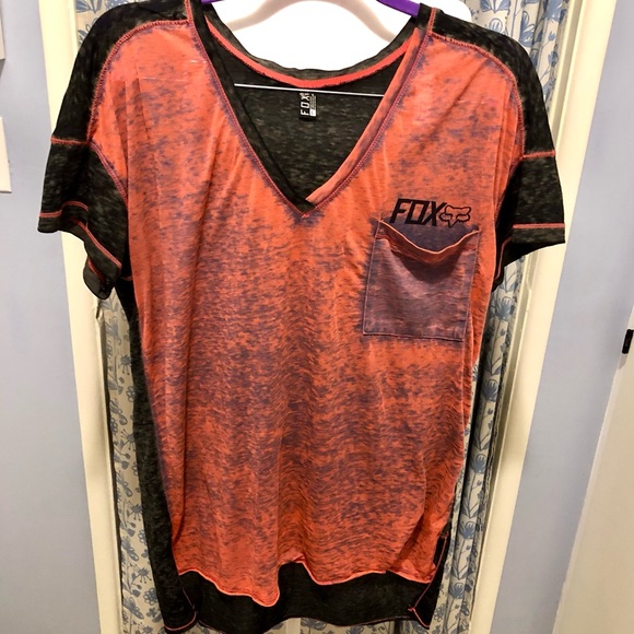 FOX RACING Super thin vintage look tee shirt. EUC sz L - Picture 1 of 13
